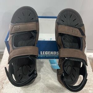 Reel Legends Brown and Black Men's Sandals
